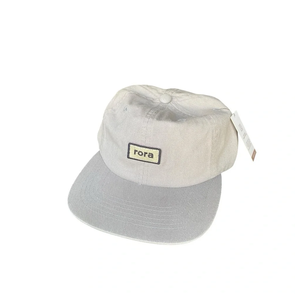 Rora NWT Gray Flat Bill Snapback Cap